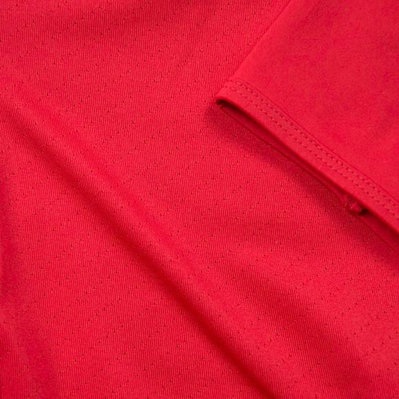 Nike Dri-Fit Golf Tour PGA Activewear Bright Red Flap Collar V-Neck Pullover L - Picture 12 of 12